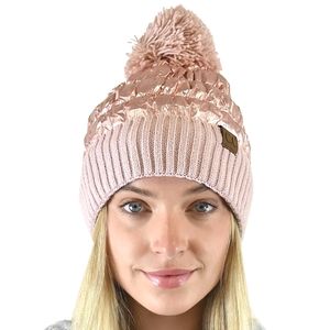 C.C METALLIC PINK  BEANIE